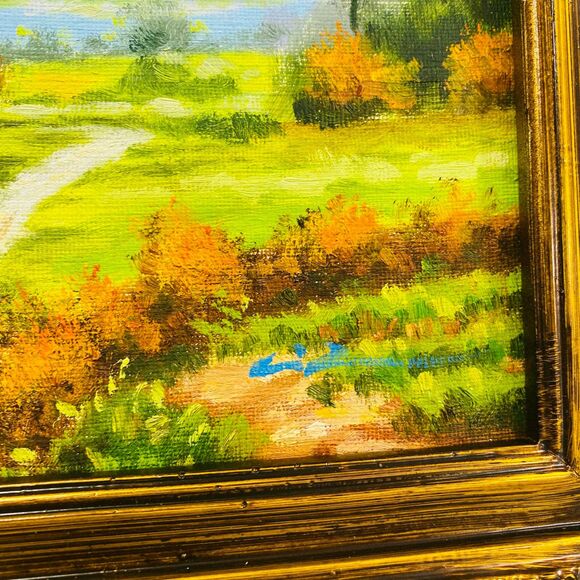 Oil Painting Signed Landscape Path w/COA Framed Art - Picture 10 of 12